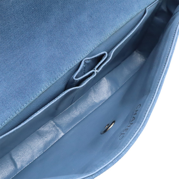 CHANEL Blue Leather Shoulder Bag - Picture 7 of 10